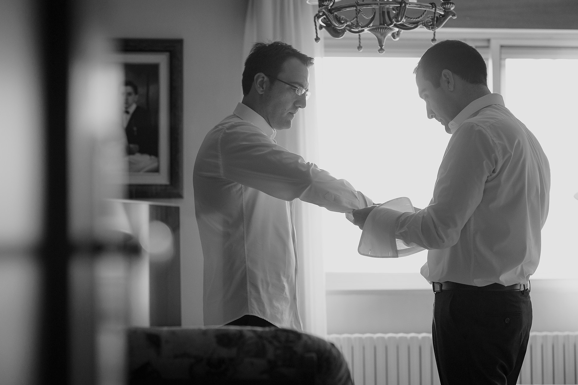 Preparación del novio