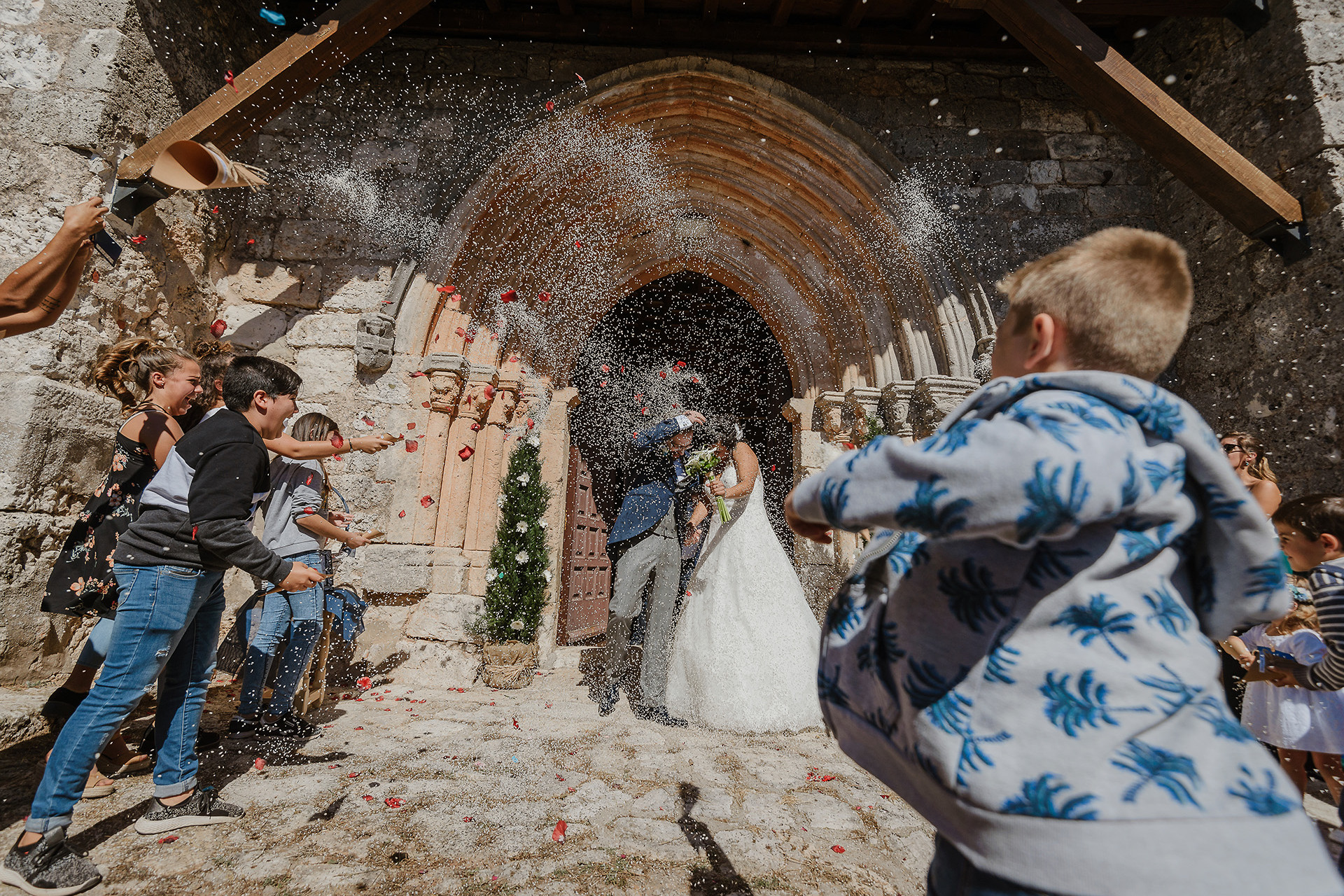 Salida de la iglesia